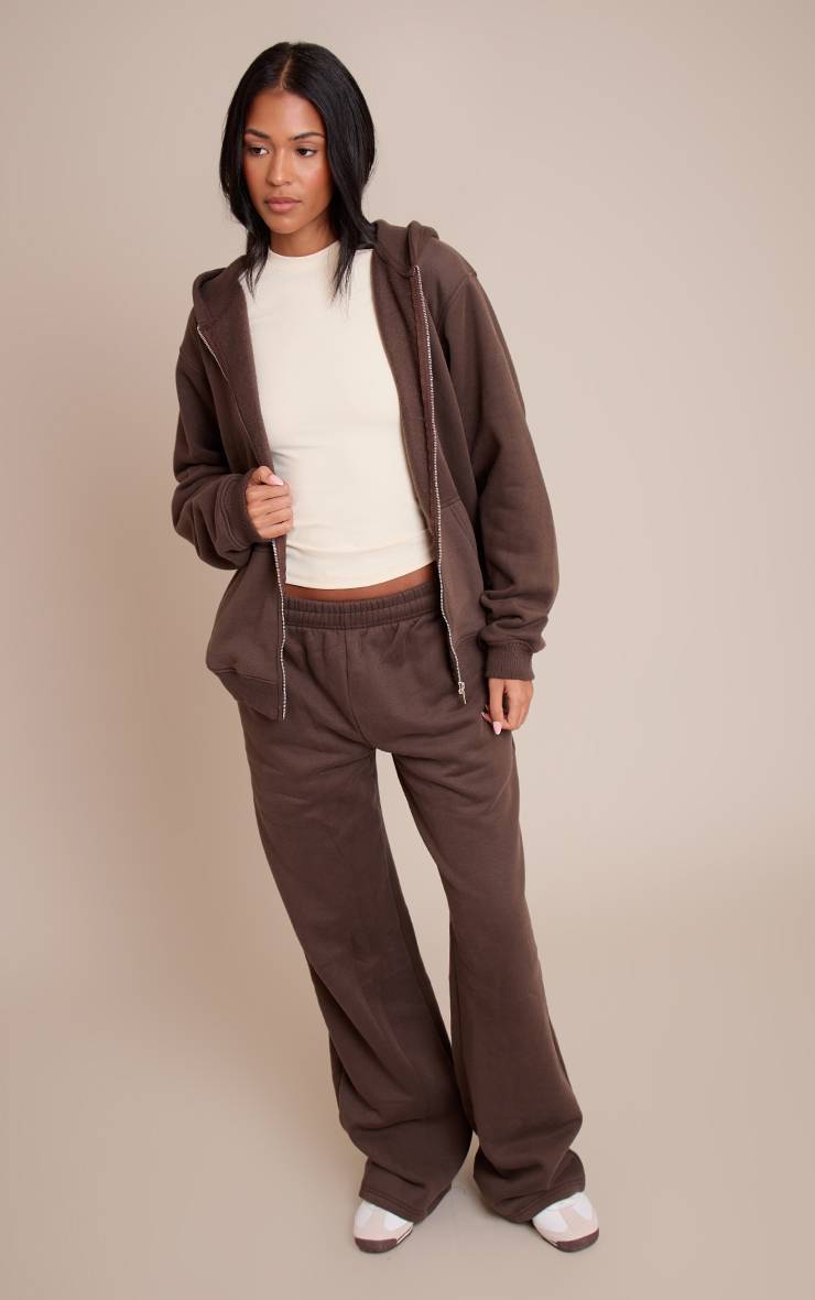 Espresso Sweat À Casynthétiqueche Zippé Chiné Grande Taille