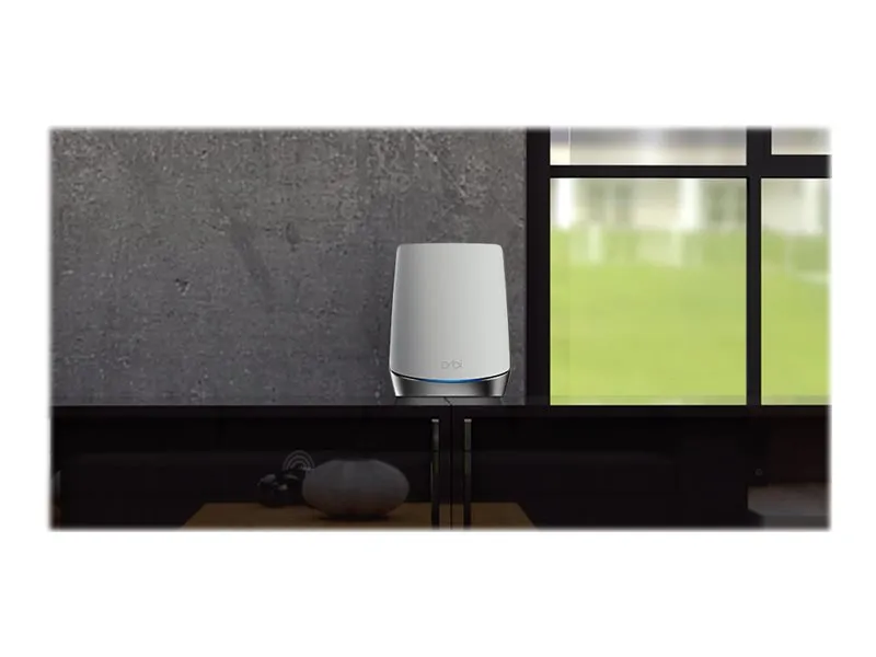 NETGEAR Orbi RBK753 - - Wi-Fi-system - (router, 2 extendere) - op til 5651 sq.ft - mesh - 1GbE - Wi-Fi 6 - Tri-Band