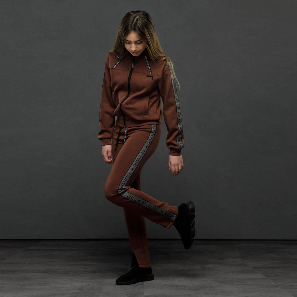 ELLE CHIC joggingbroek bruin