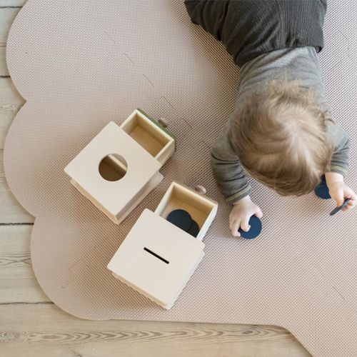That's mine foam speelmat - schelp - 100x110 cm - warm sand