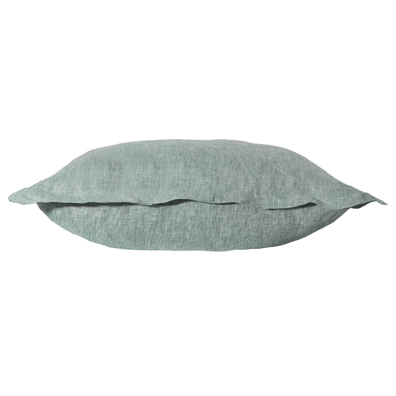 Febronie Home Taie d'oreiller 100% Lin Chambray Toscane vert