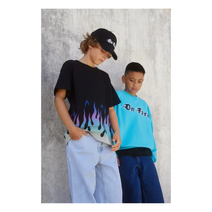 Molo T-Shirt Riley Flamme Coton Bio | Noir