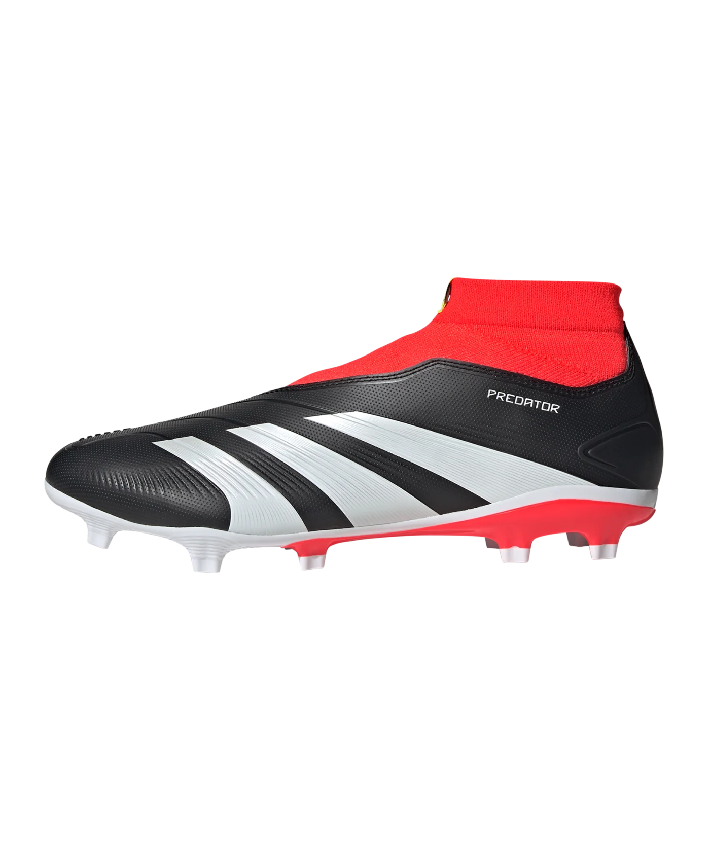 adidas Predator League LL FG Solar Energy Schwarz Weiss Rot