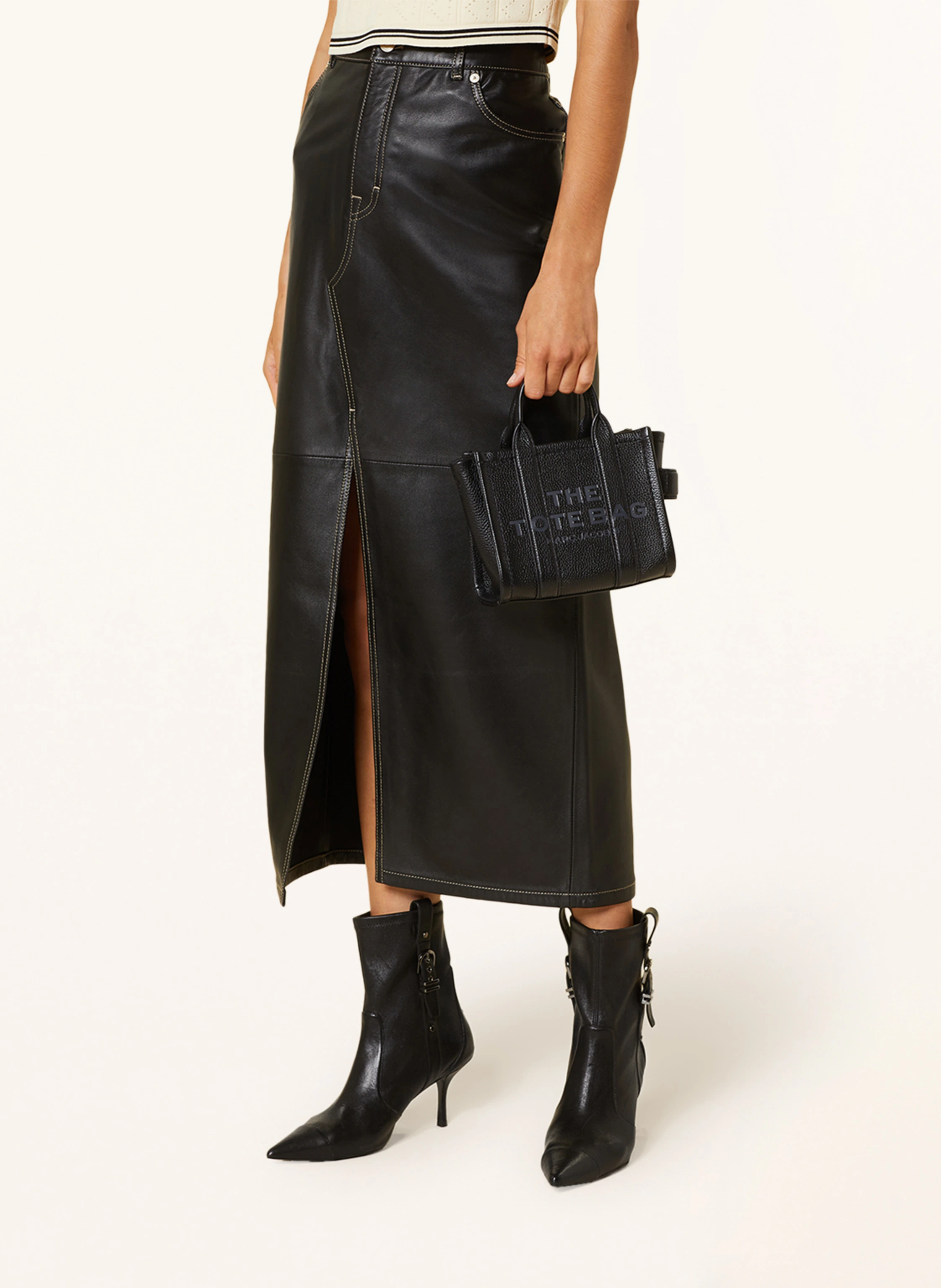 MARC JACOBS Shopper THE CROSSBODY TOTE BAG LEATHER