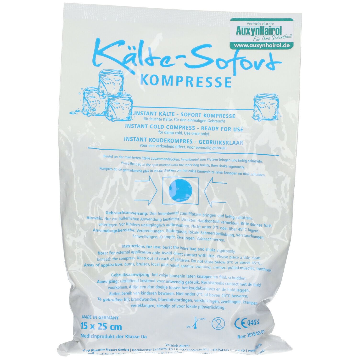 Sofort-Kältekompresse 15 x 25 cm