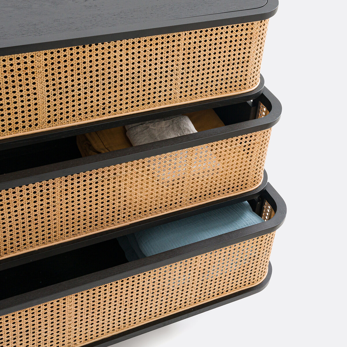 LA REDOUTE INTERIEURS<br>Cômoda com 3 gavetas em rattan Laora