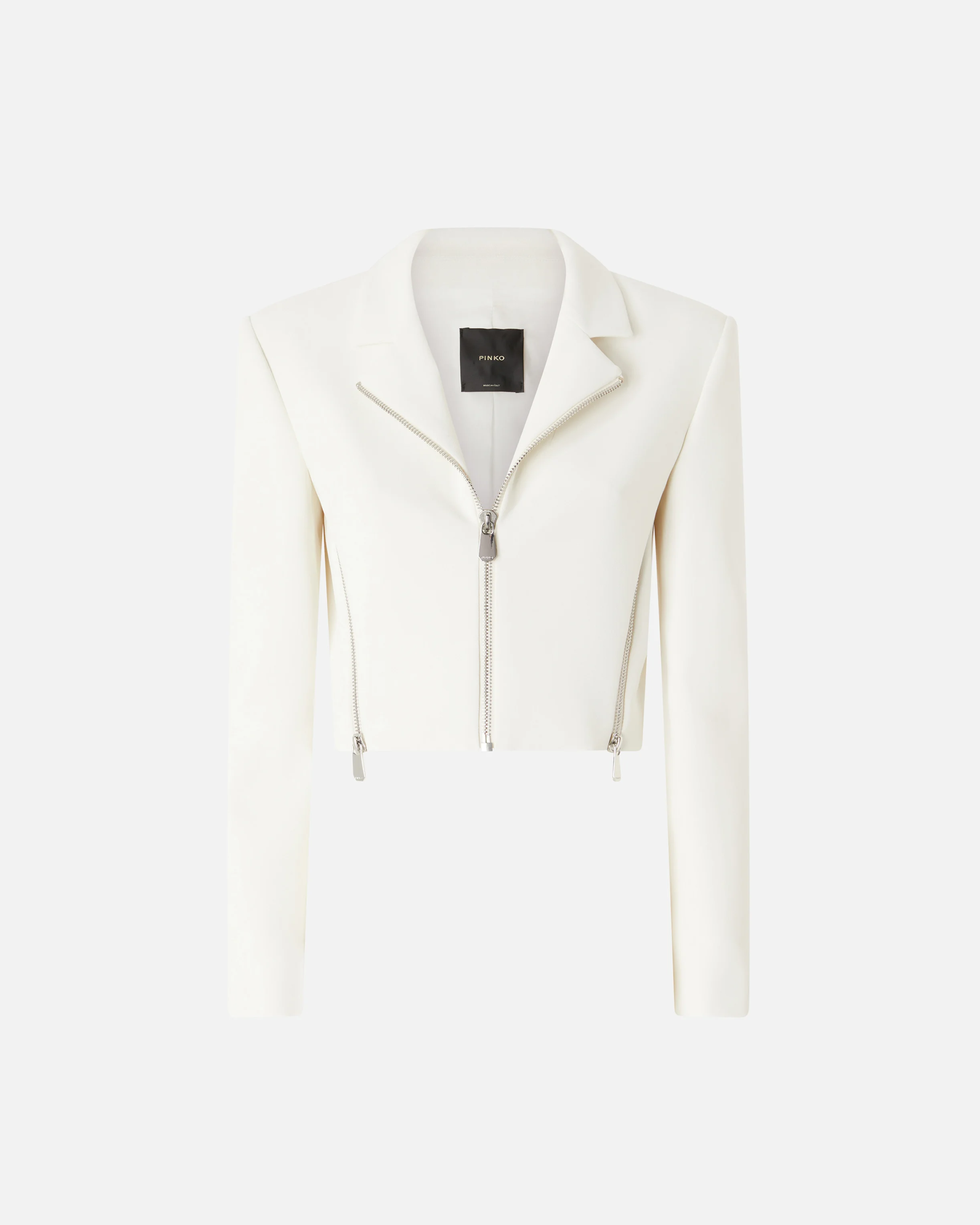 Veste courte avec fermeture zippée | Blanc