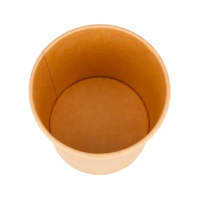GDP - Pot à soupe kraft avec son couvercle 360ml X250