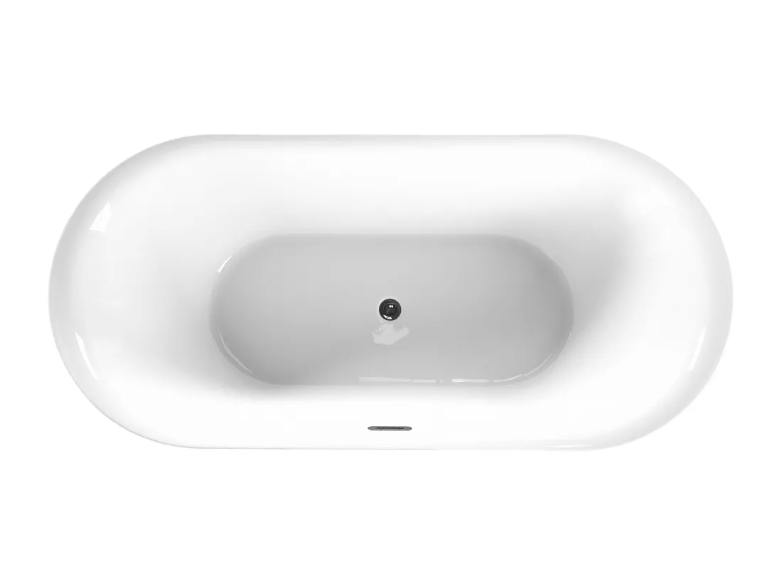 Baignoire îlot noire 180 x 80 cm CARRERA