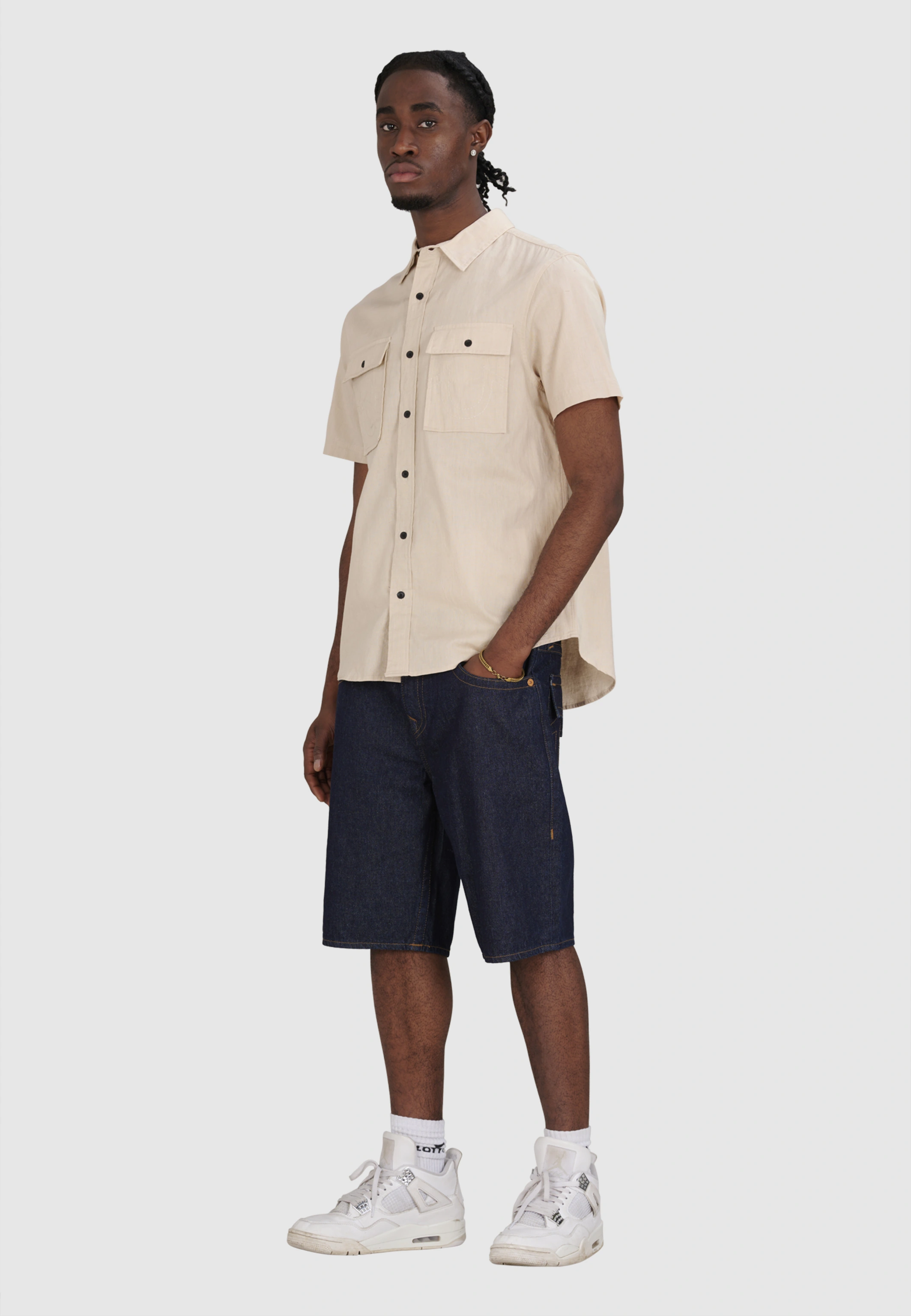 TRUE RELIGION Jeansshorts BOBBY