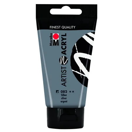 Marabu Artist Acryl, Silber 082, 75 ml