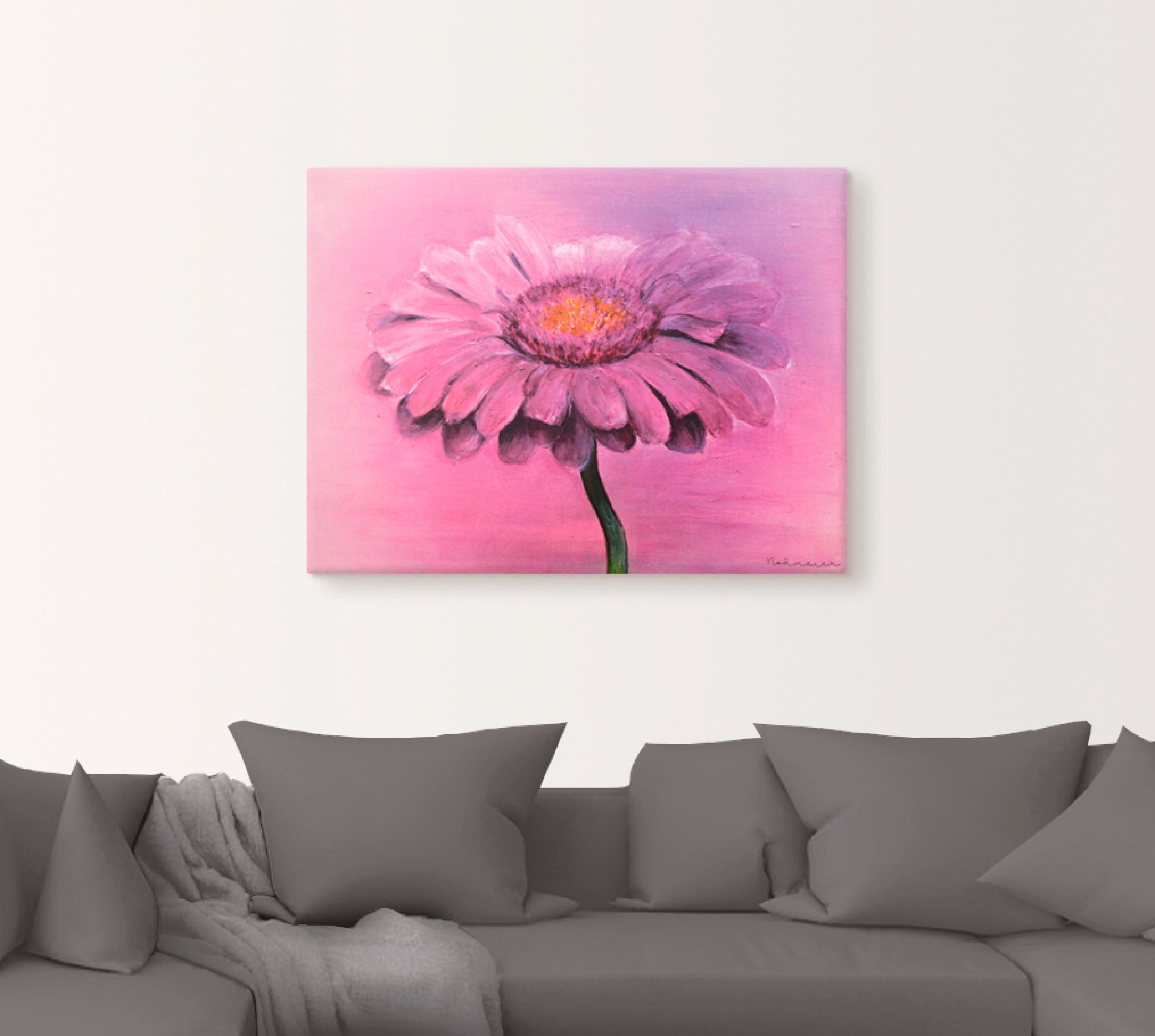 Artland Leinwandbild »Gerbera« 1 Stk. tlg. auf Keilrahmen gespannt