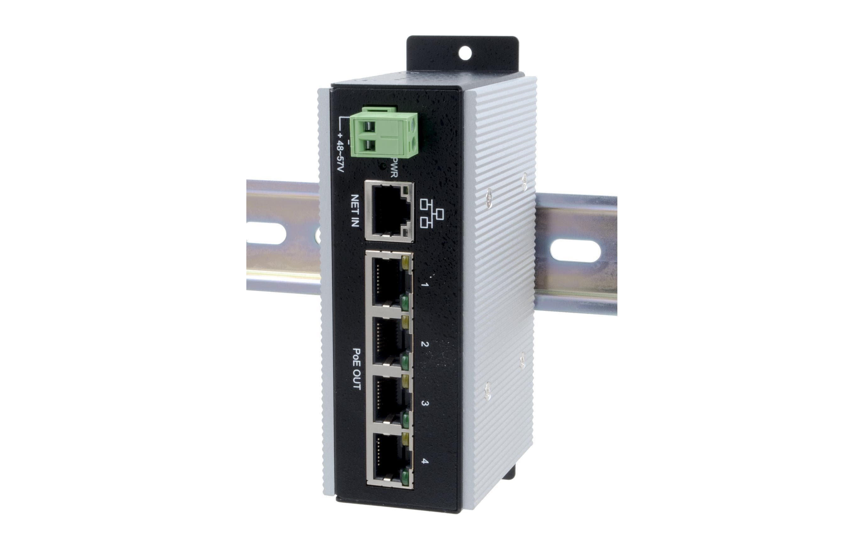 PoE Switch EX-6100PoE 5 Port<br>Gigabit-Switch und PoE-Injector
