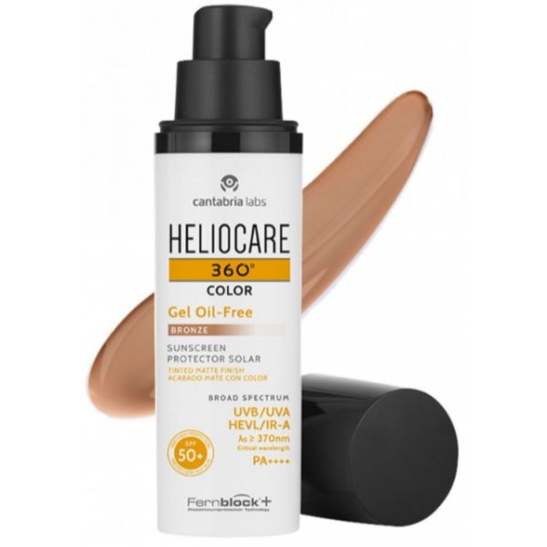 Protetor Solar Heliocare 360 Gel Oil Free Tom Bronze SPF50  50ml