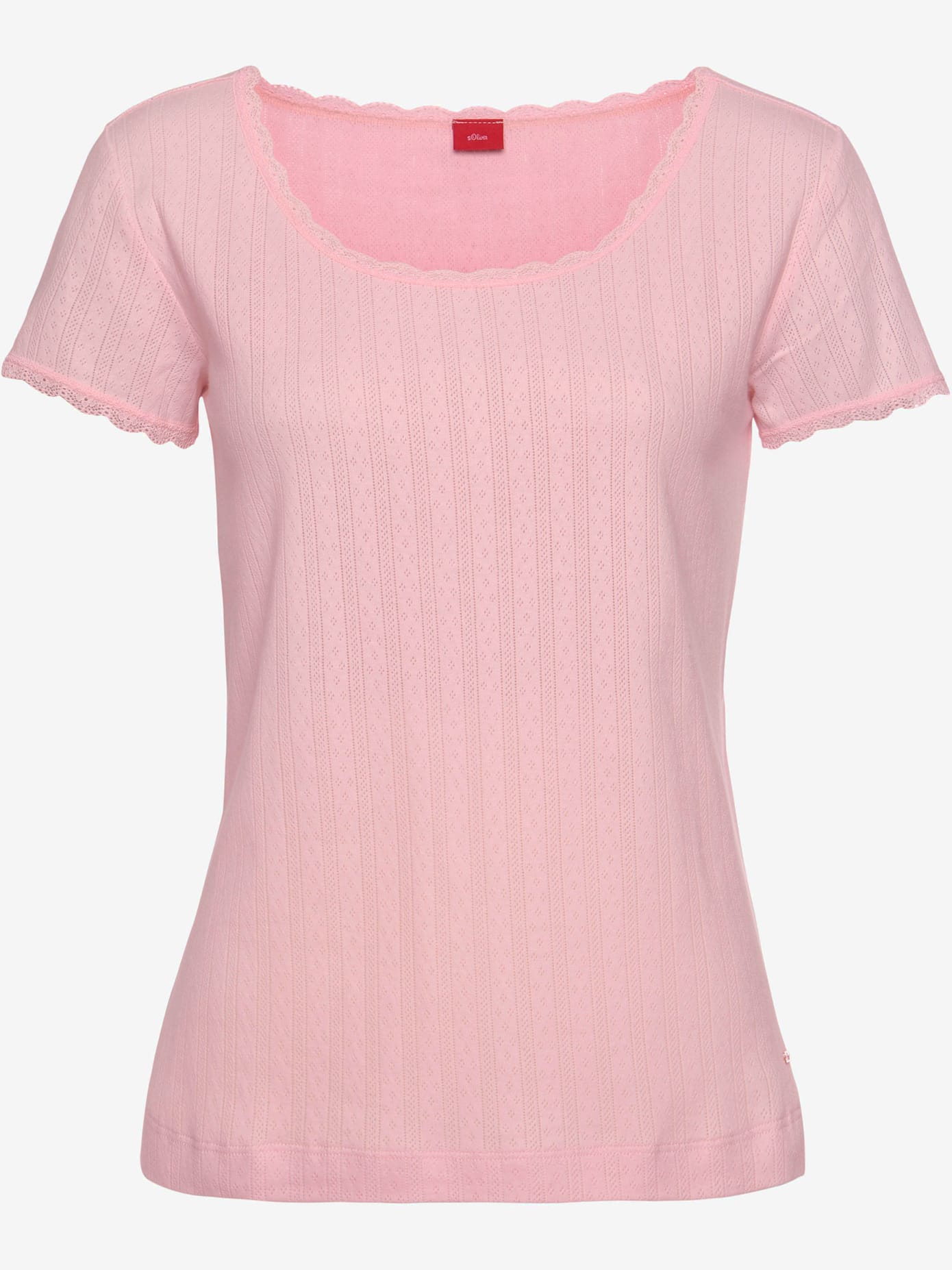 Haut de pyjama t-shirt de nuit fantaisie à manches courtes en tricot jacquard