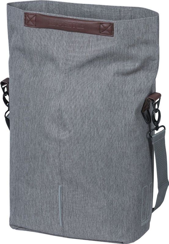 Basil City Fietsshopper Enkele fietstas Grijs 16 Liter