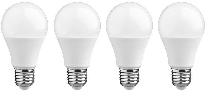 LED-pære standard 4,9 W E27 4-pk.