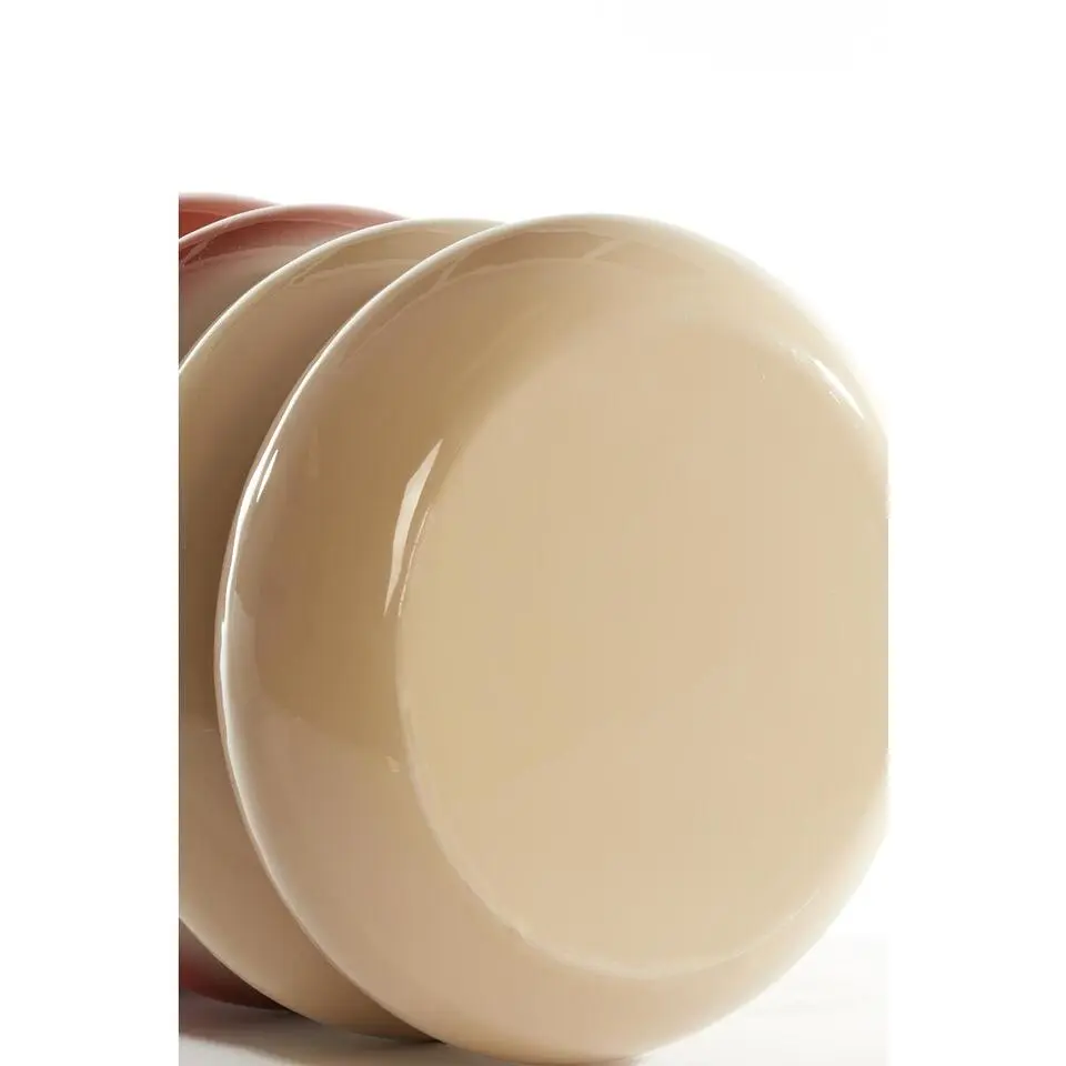 Bijzettafel Mirogi - Crème/Oranje - Ø30cm