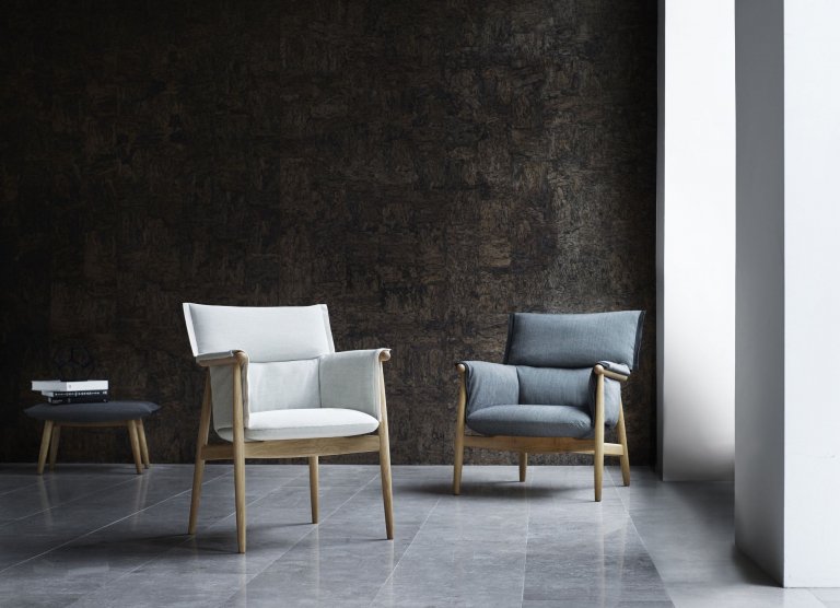 Carl Hansen & Son E005 Embrace stoel geolied eiken - SIF 95 - natural edging strip