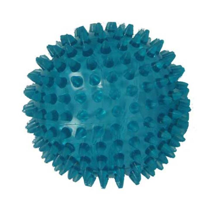 Igelball 10cm blau transpare, 1 St