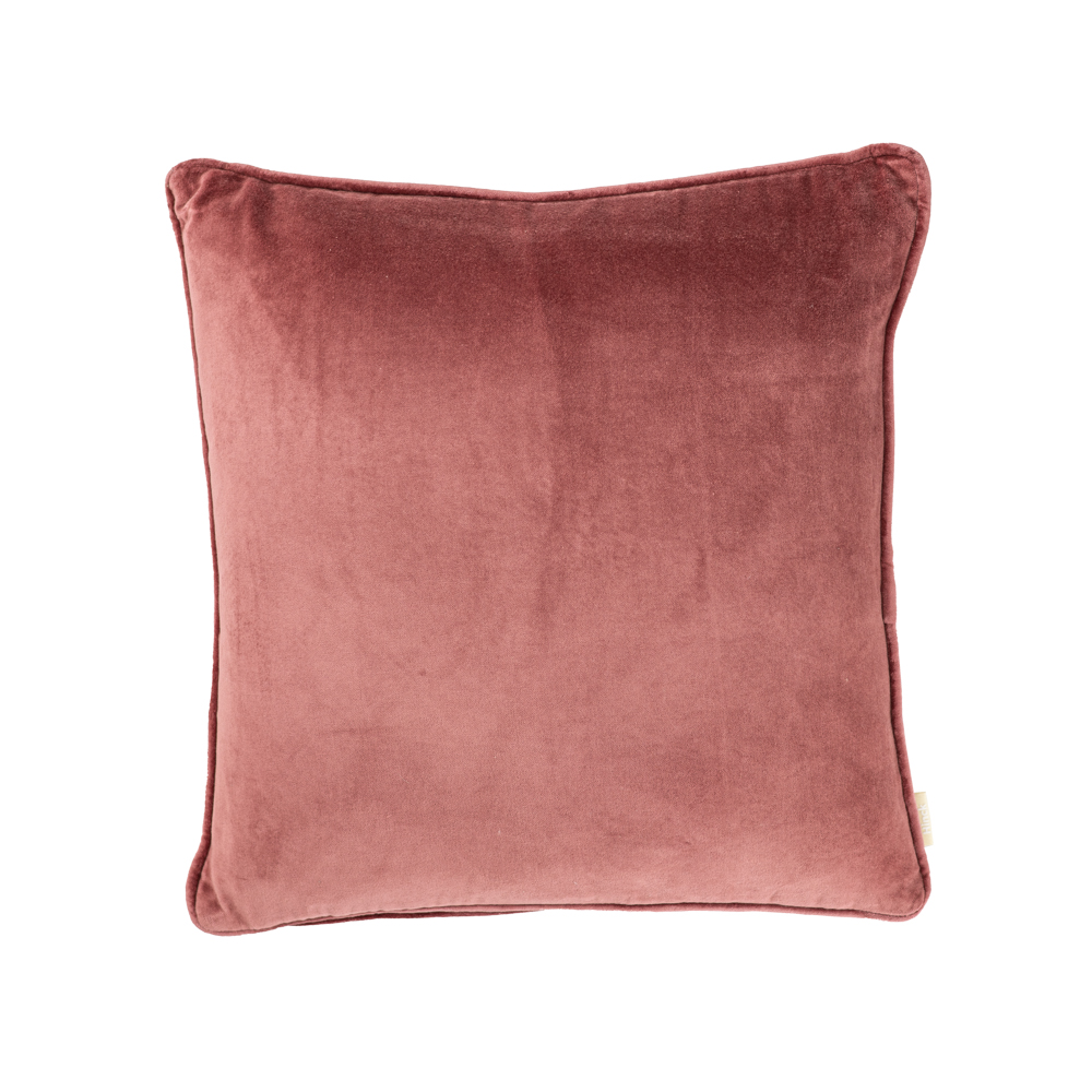 Sierkussen Cord piping velours new mineral 45x45 cm