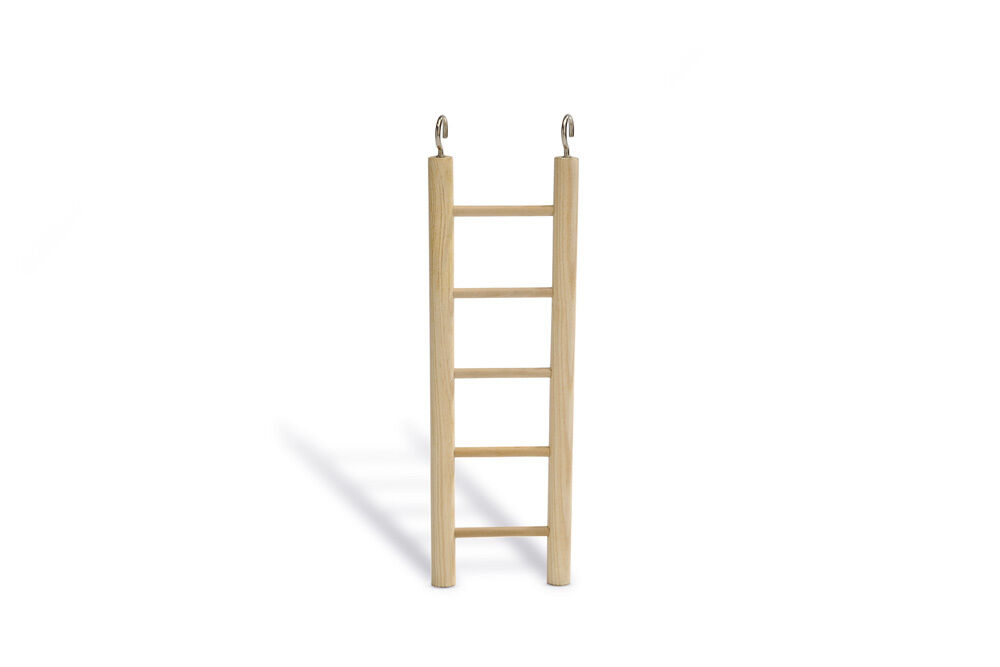 Beeztees Ladder 8 treden - Vogelspeeltje - Bruin - 36x7x1 cm