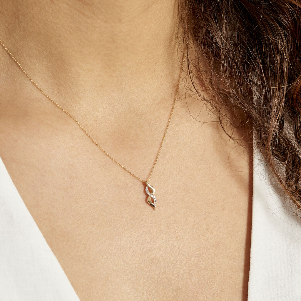 Collier Ilarione Or Jaune Diamant