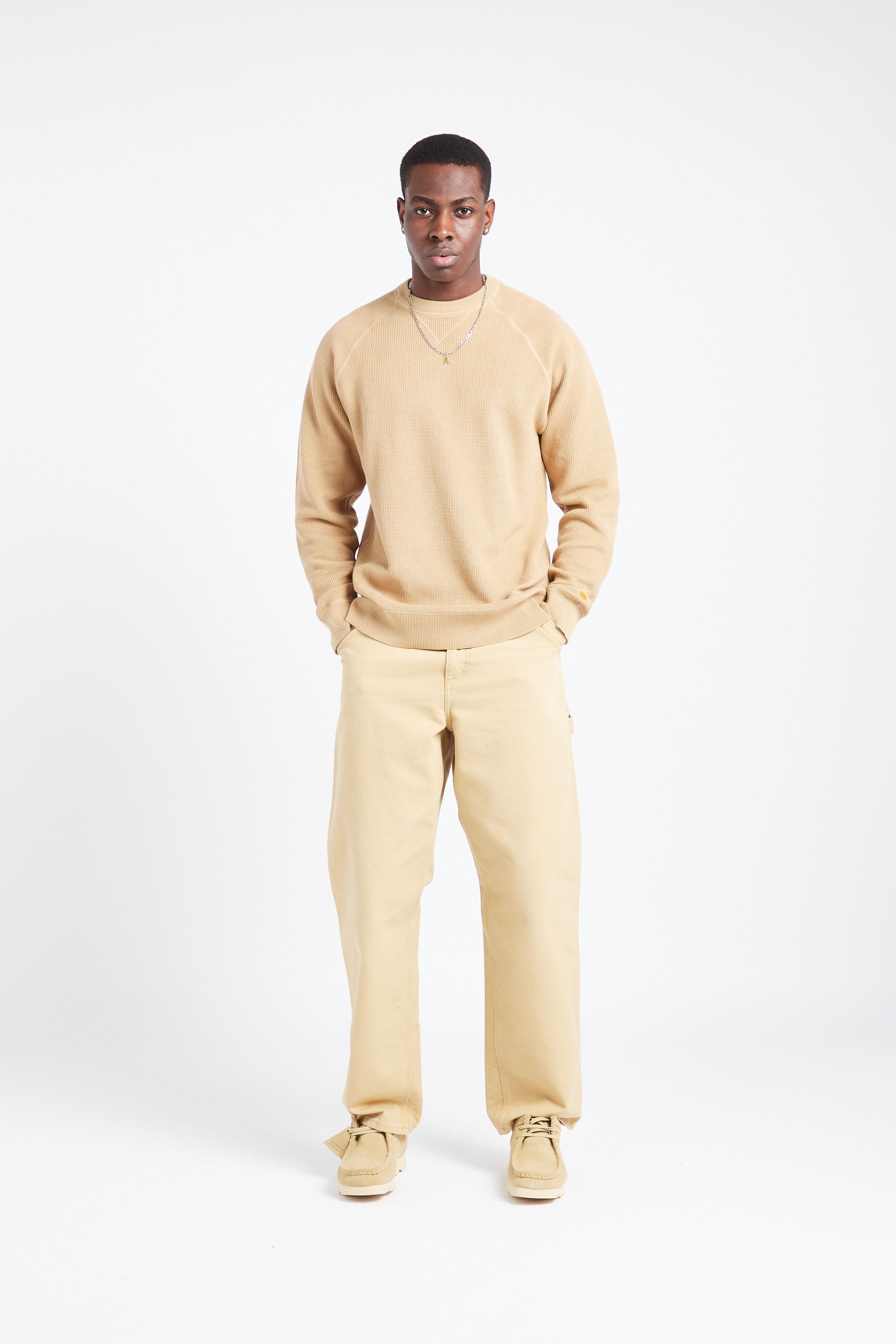 CARHARTT WIP Pantalon Single Knee Pant Beige