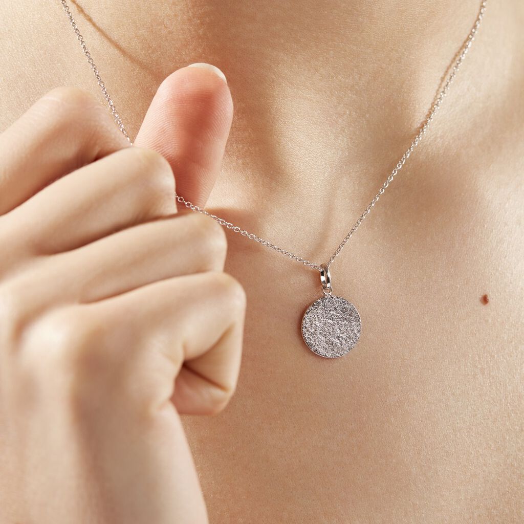 Collier Blanka Argent Blanc