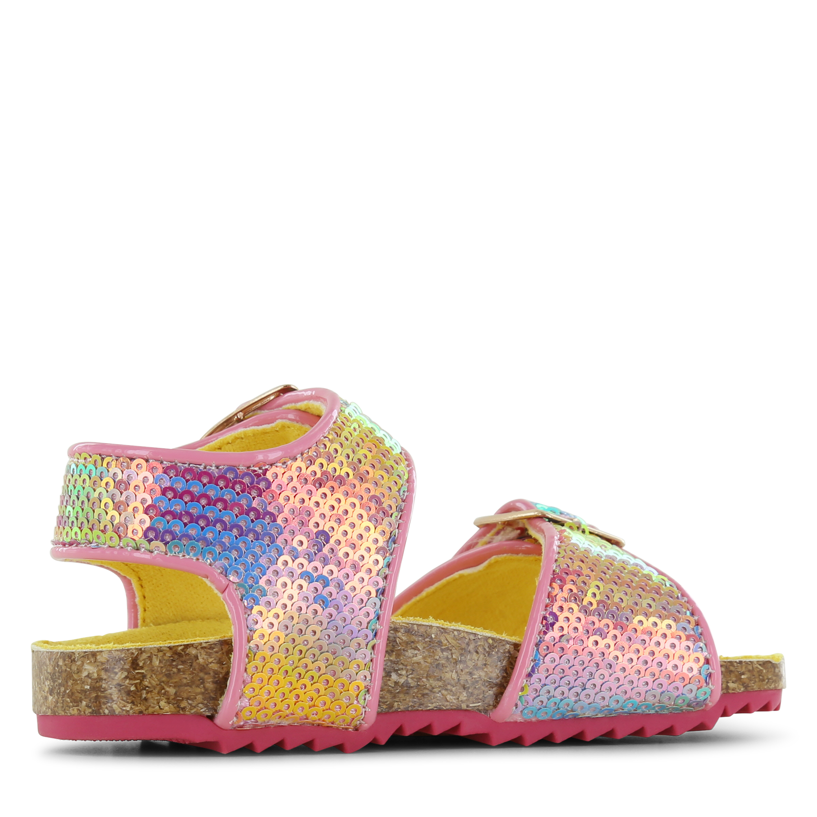 Go Bananas sandaal – Rainbow Microleer, Pailletten | Meisjes schoenen