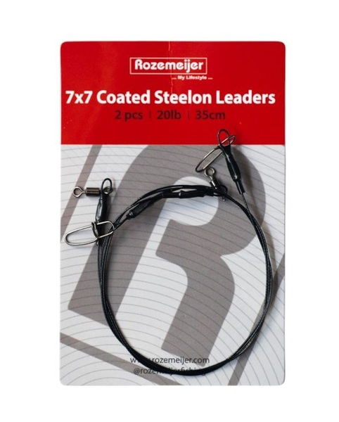Bas de Ligne Acier Gainé 7x7 Rozemeijer 35cm (2pcs)