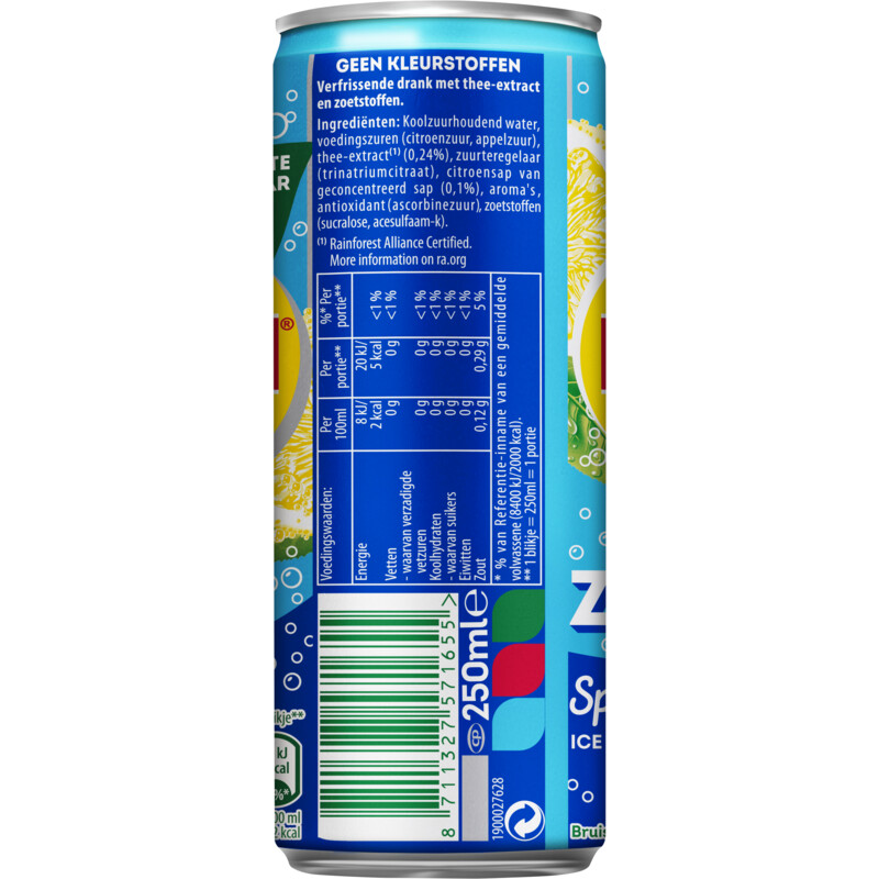 Lipton Ice tea sparkling zero sugar