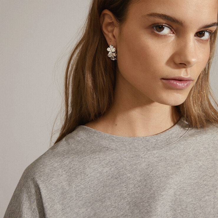 Pilgrim ECHO recycled hoop earrings silver-plated Sølv