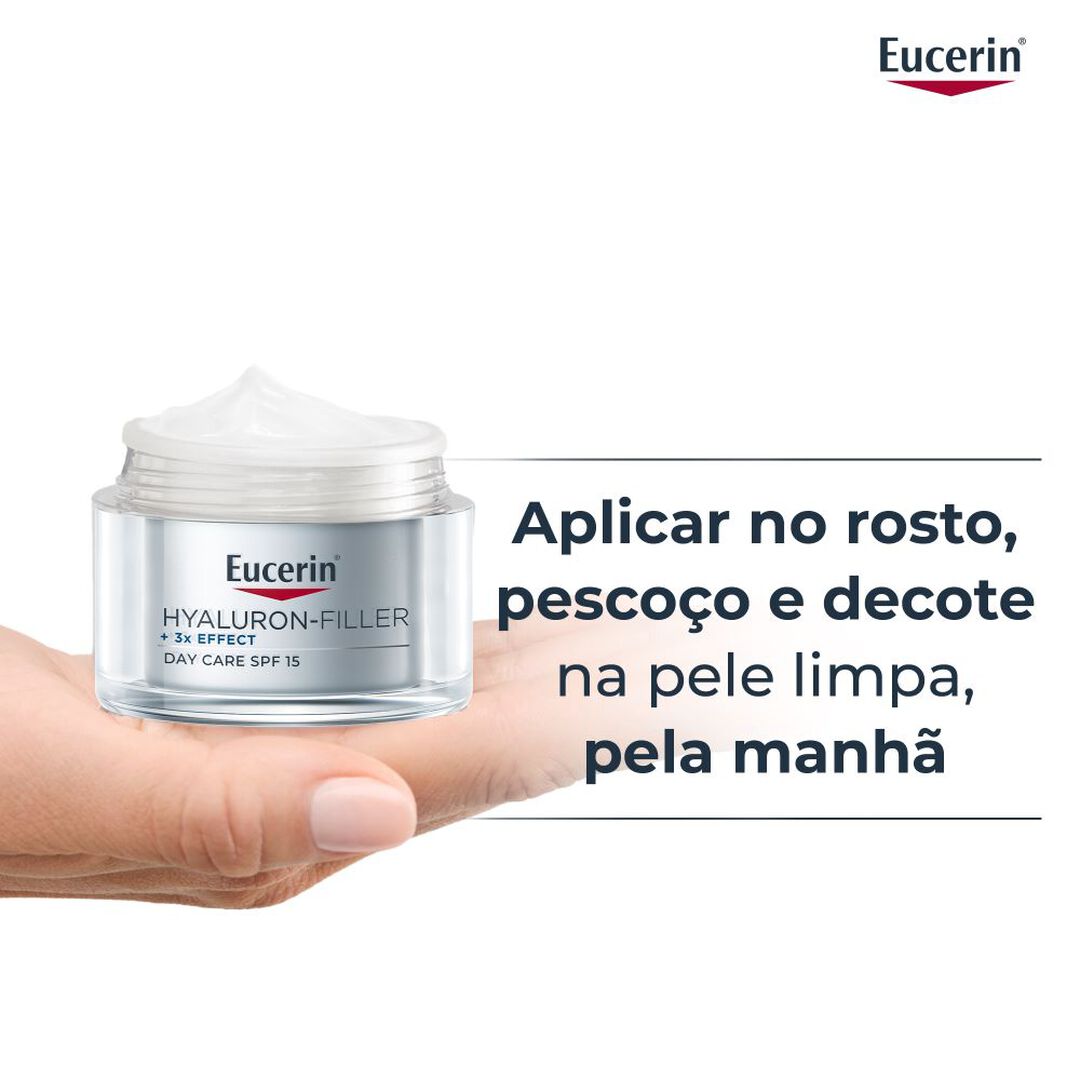 EUCERIN  Hyaluron-Filler x3 Effect Creme de Dia - Pele Seca FPS 15 - 50ml