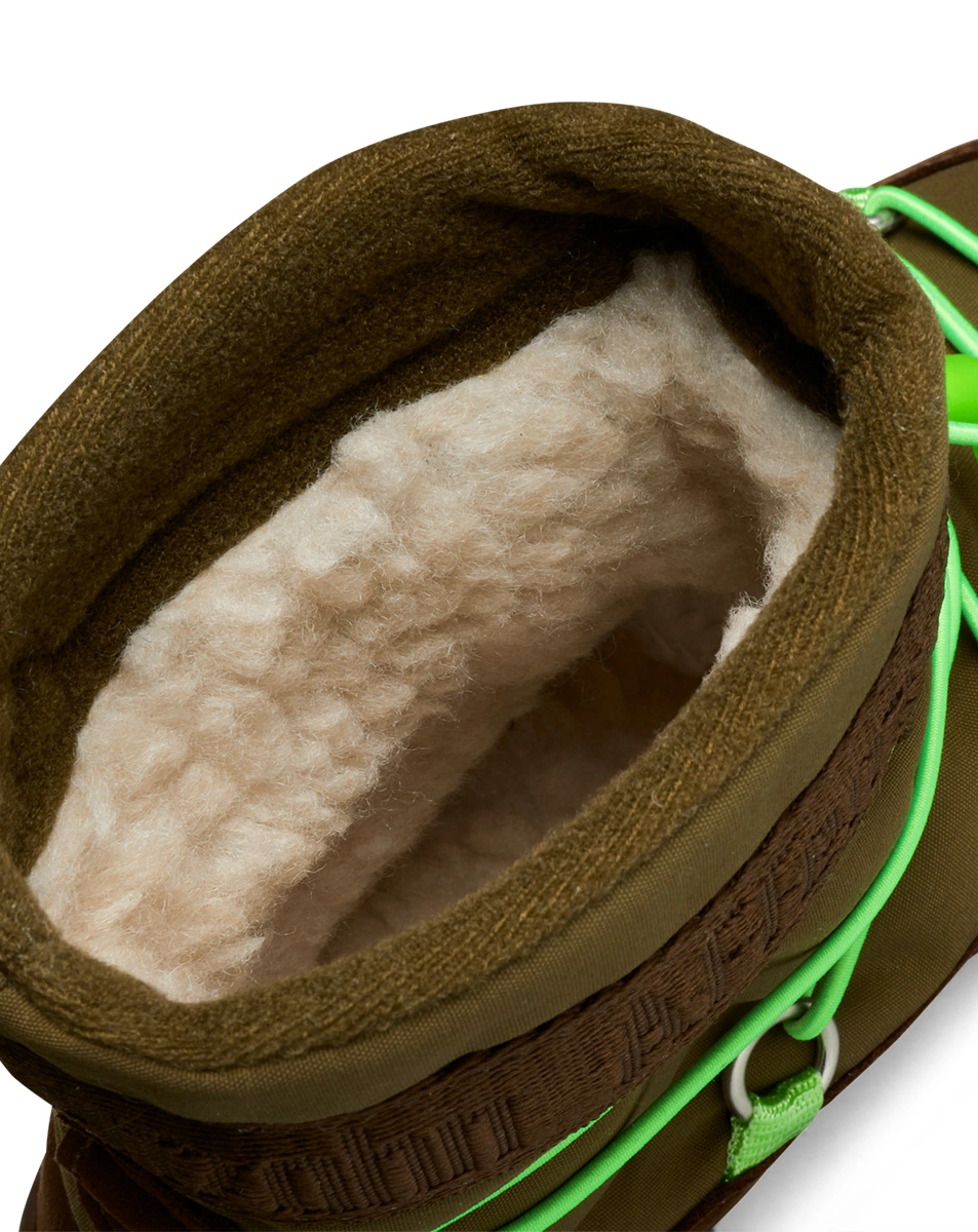 Schneeboots ECONYL SNOWY FROSCH gefüttert in grün