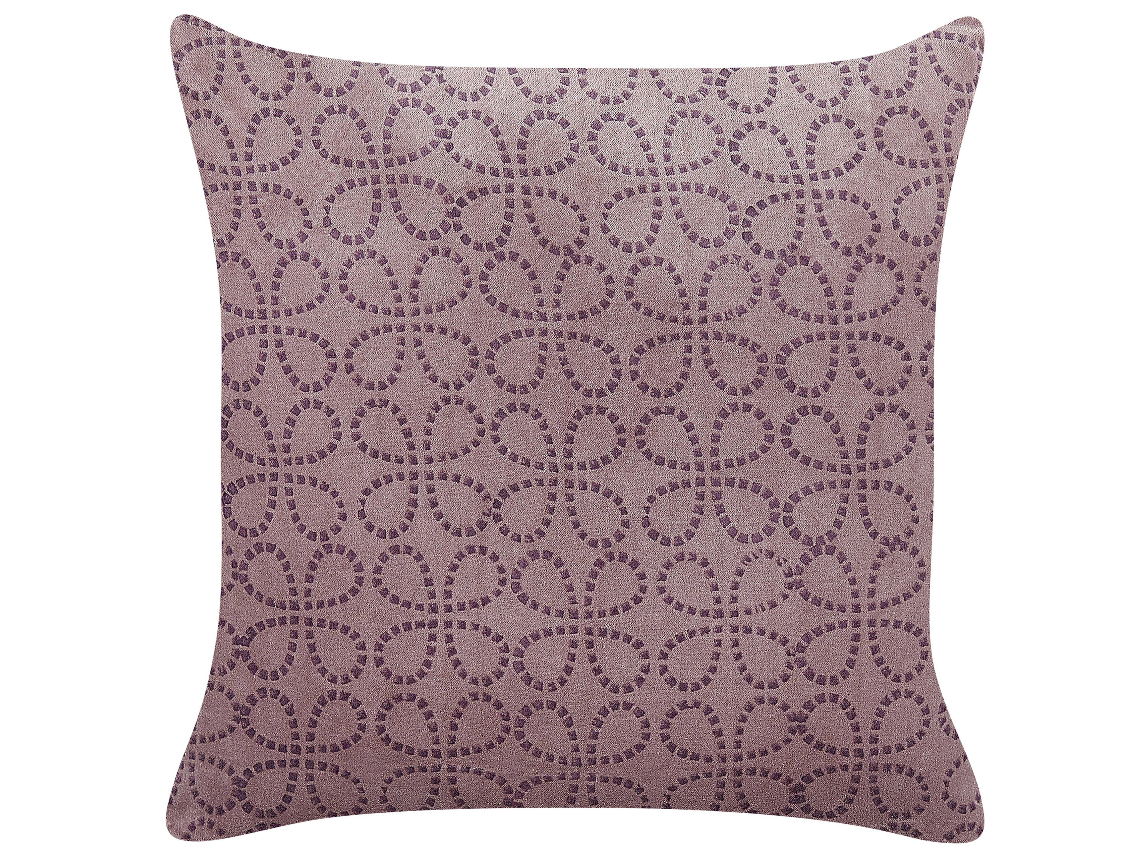 Set van 2 sierkussens LARKSPUR Fluweel 45 x 45 cm Roze geometrisch patroon