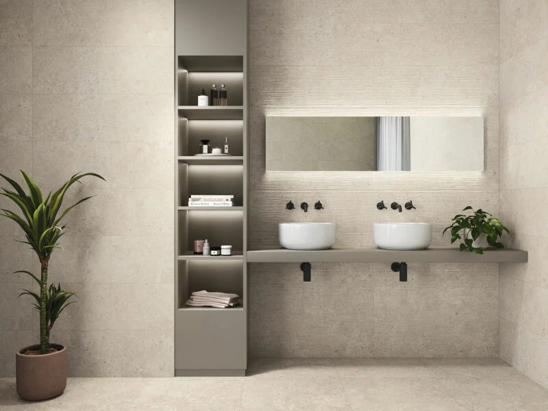 Jabo Stoneland vloertegel ivoor mat 60x60cm gerectificeerd