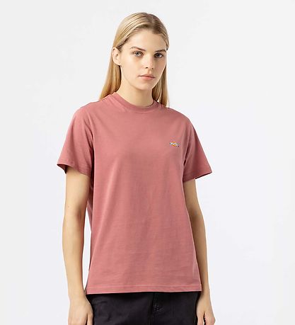Dickies T-shirt - Mapleton - WitheRød Rose
