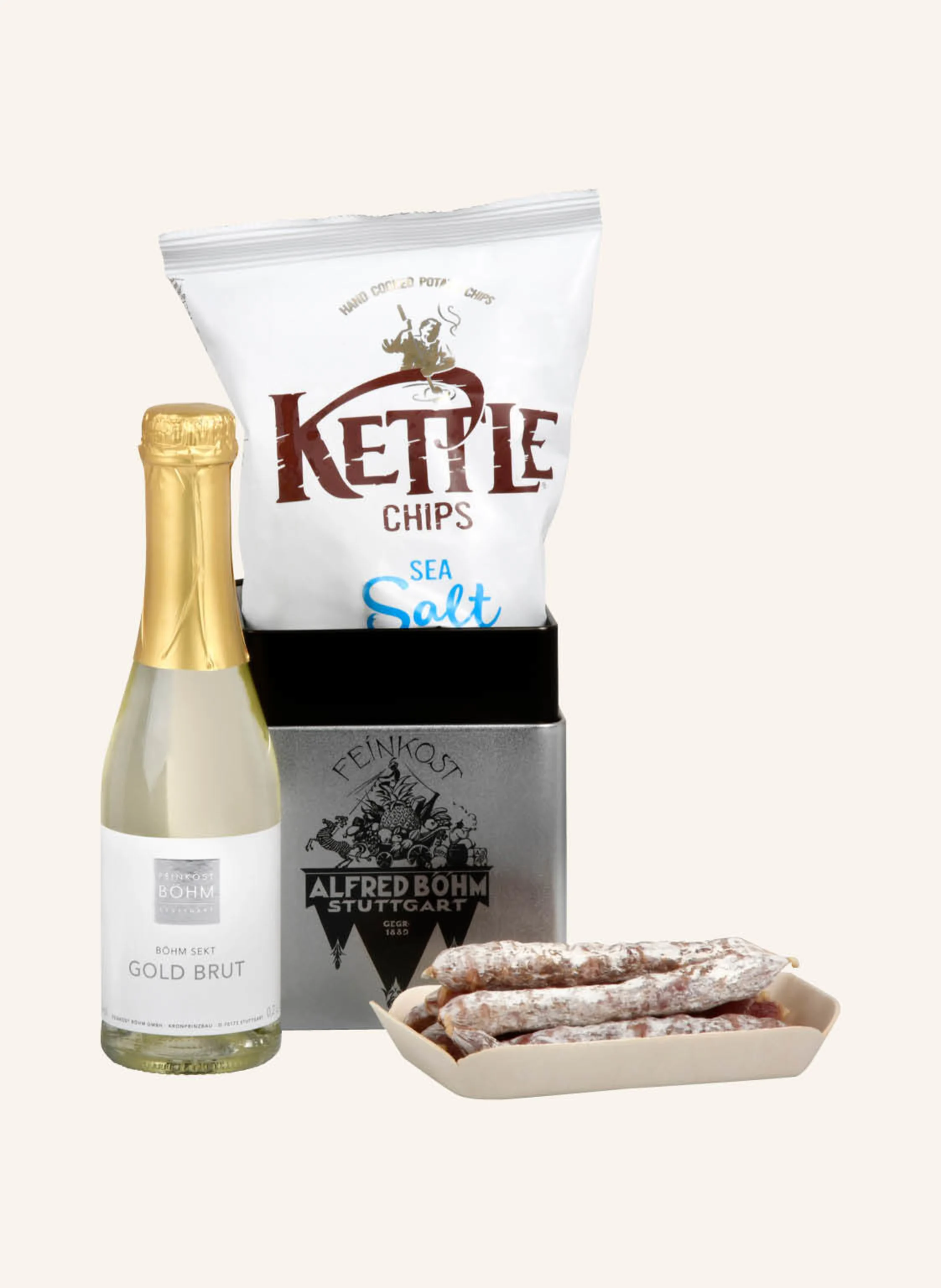 Feinkost Böhm Geschenkdose SALZIG
