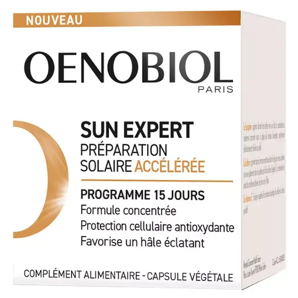 Oenobiol Sun Expert Preparação Solar Acelerada 15 cápsulas