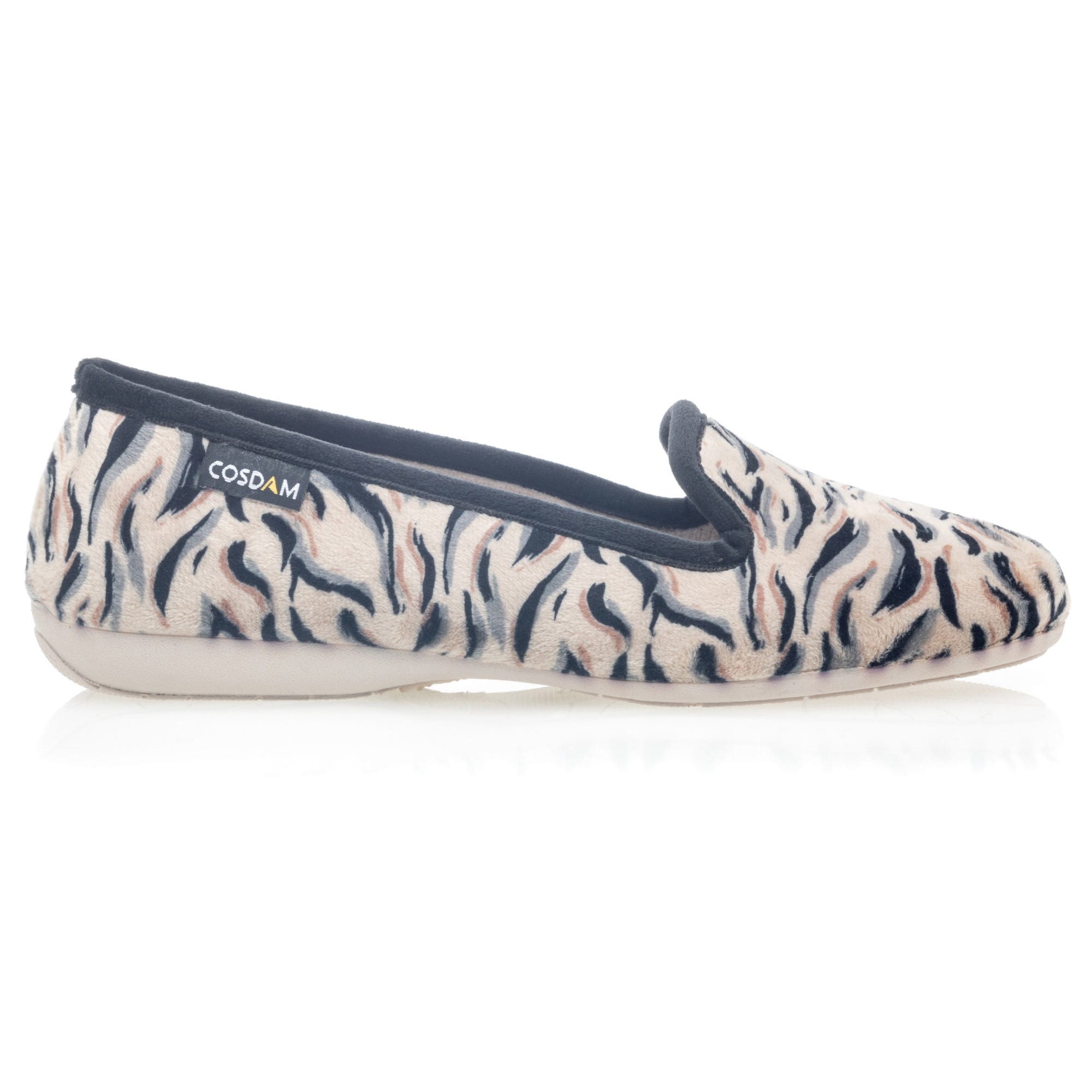 Pantoufles pieds sensibles Femme beige
