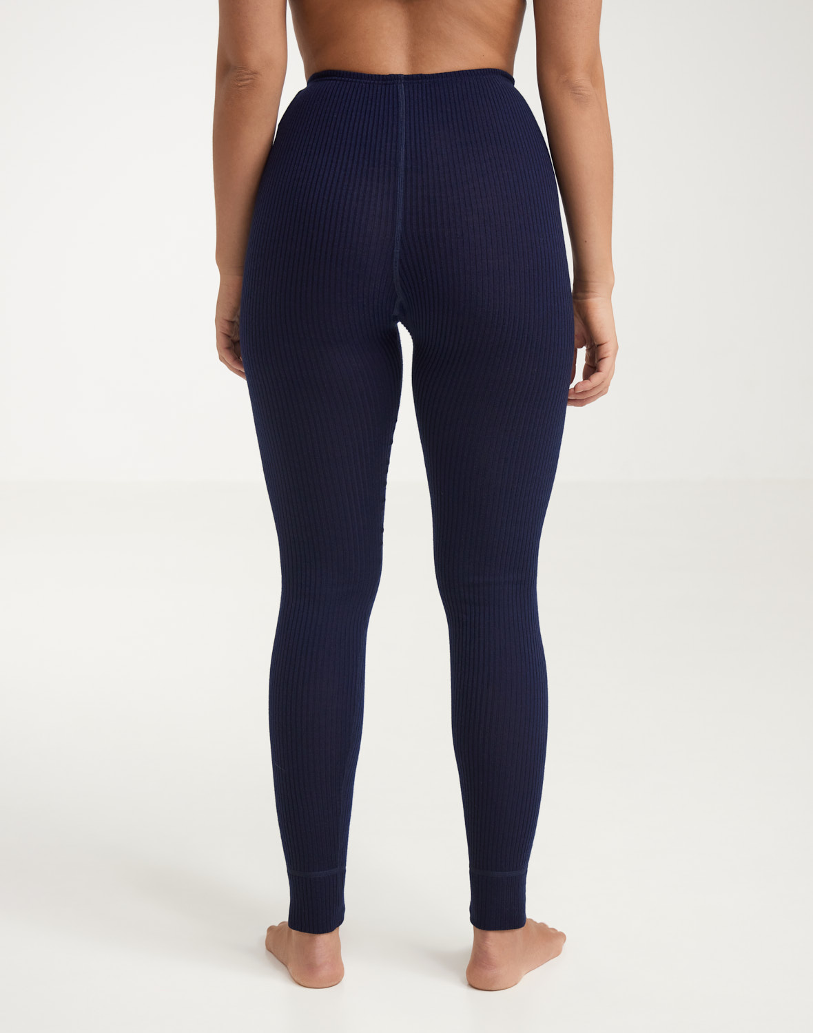 Legging van merinowol voor dames in Retro-rood