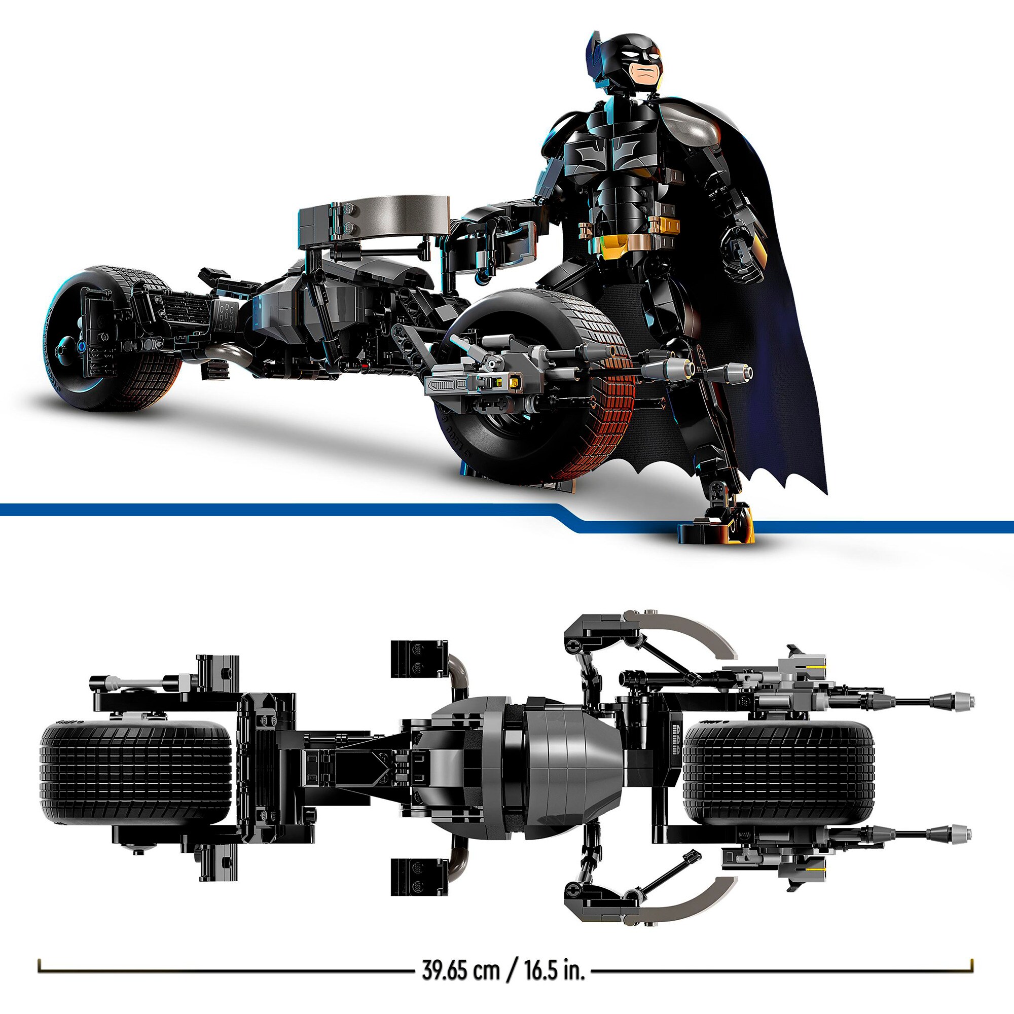 LEGO Konstruktionsspielzeug DC Super Heroes Batman Baufigur mit Batpod