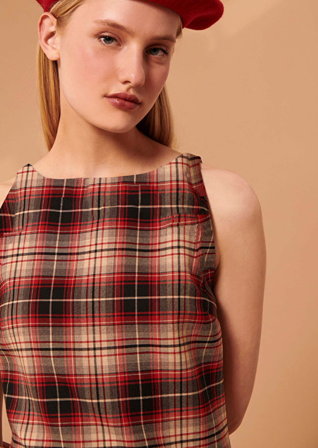 Robe Robinerouge en tartan