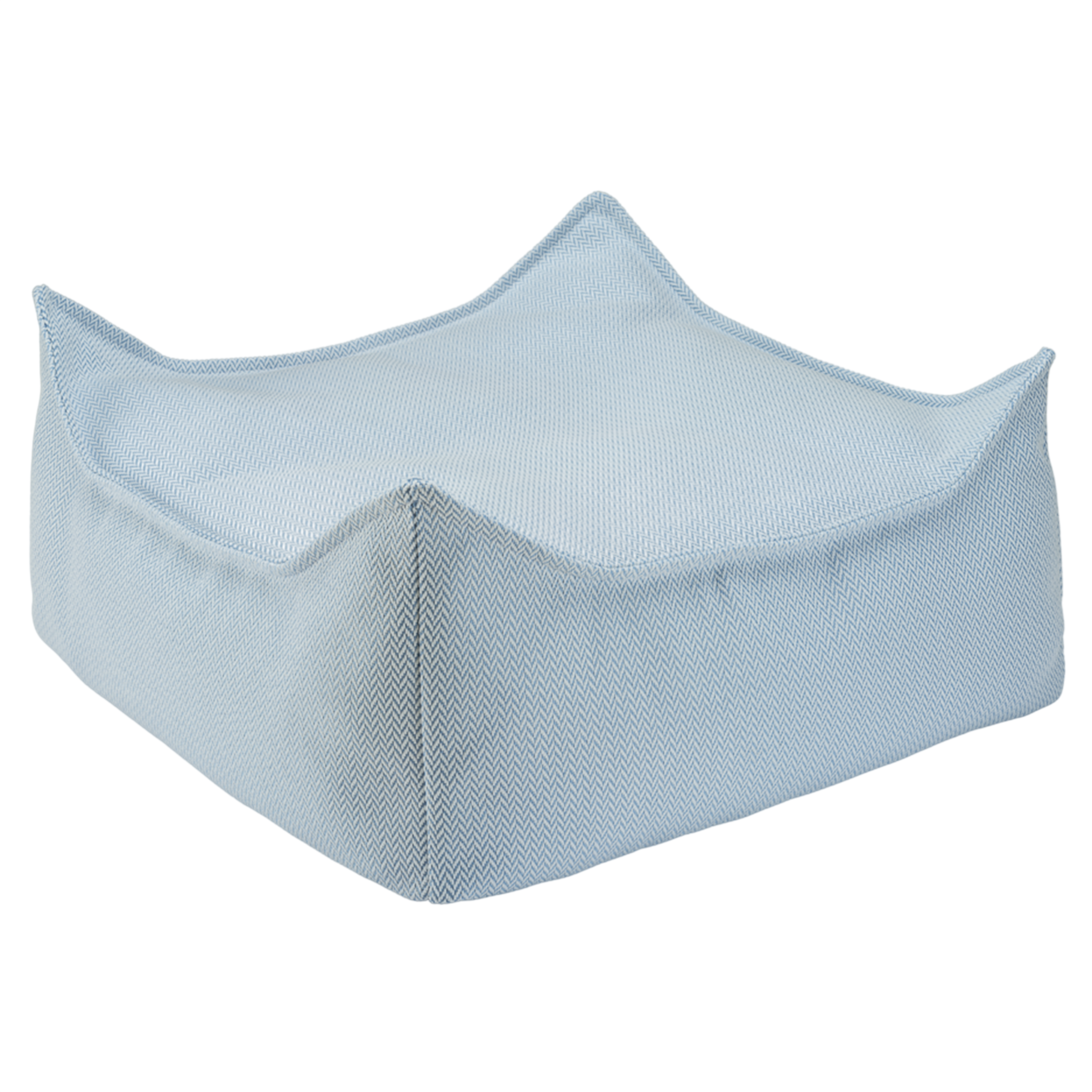 Wigiwama Sitzsack und Ottoman Set Outdoor Azure
