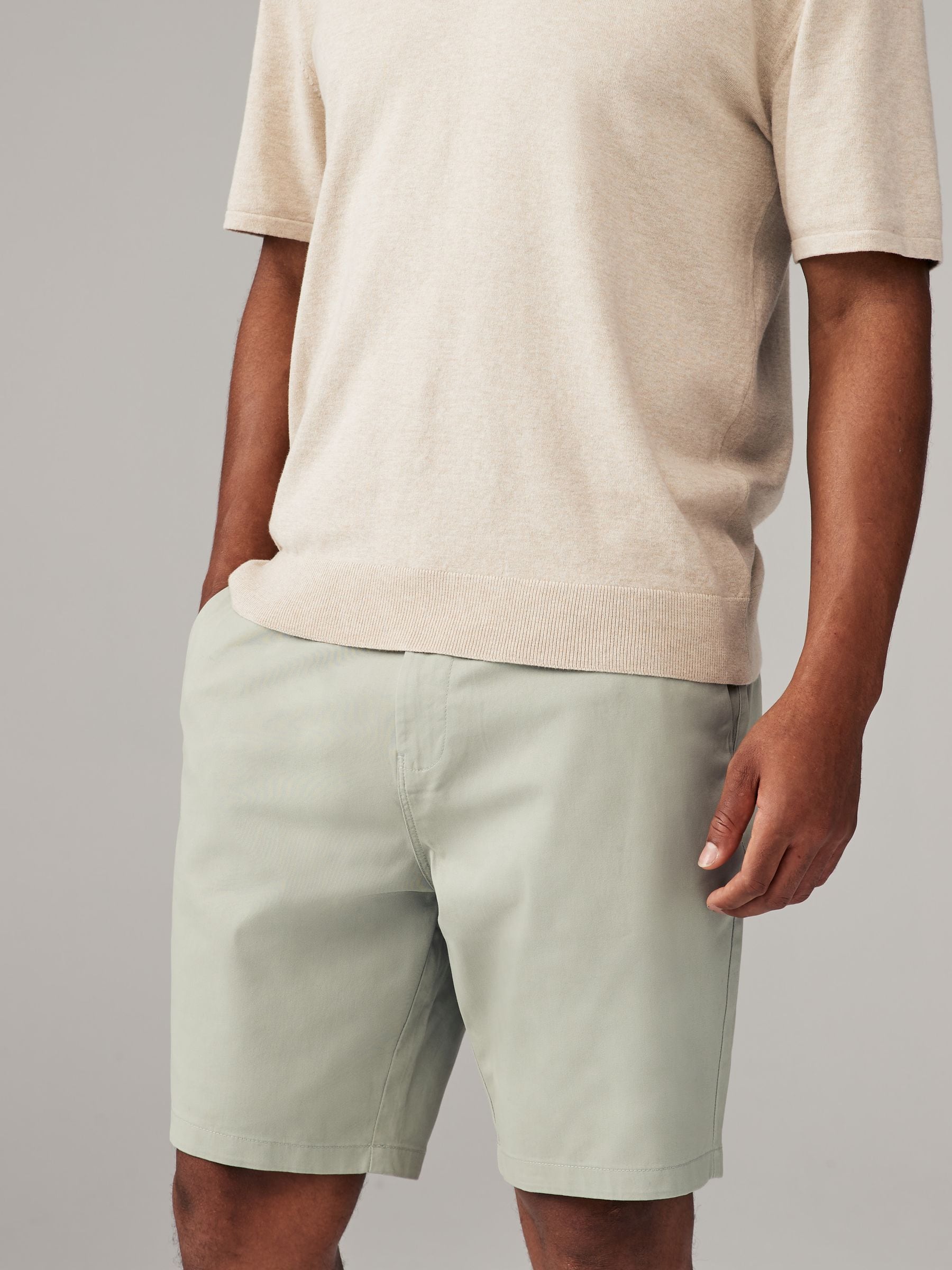 Pastelkleurig - Straight fit - Set van 4 chinoshorts met stretch