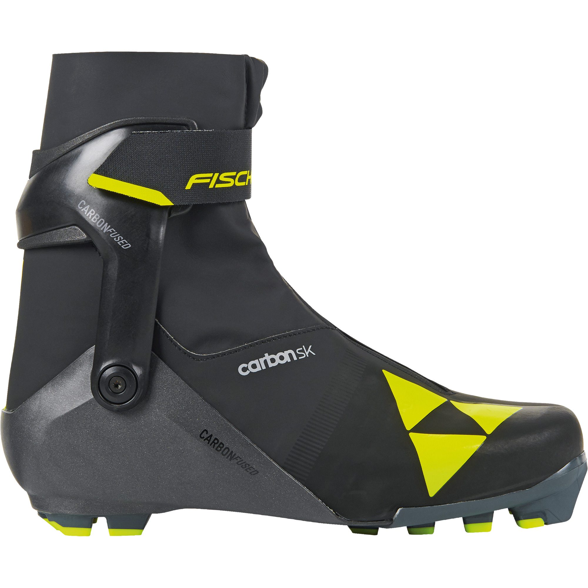 Fischer Carbon Skate Langlaufschuhe Herren schwarz gelb