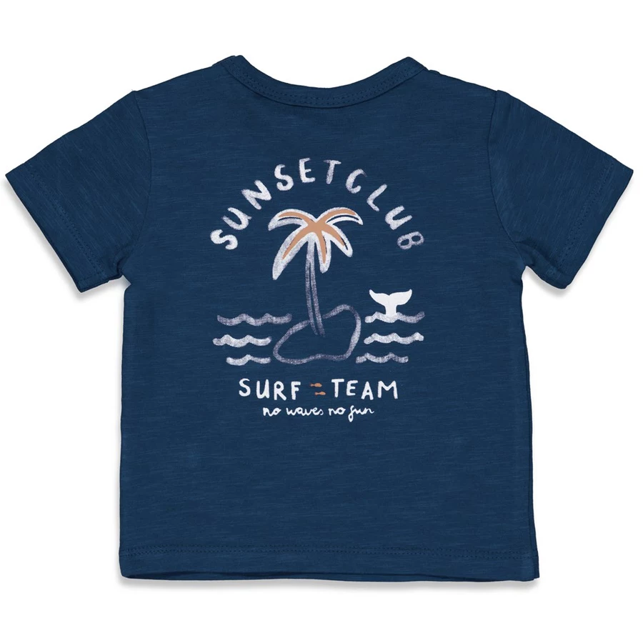 Feetje T-Shirt No Waves No Fun Indigo