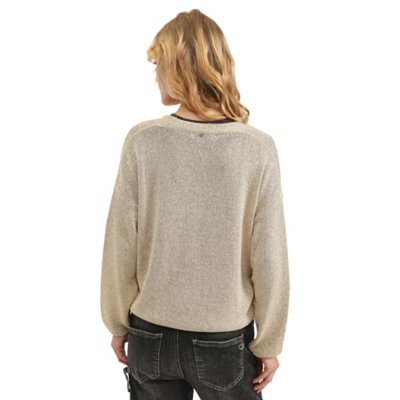 Gilet femme Maille Boutonnee Lurex PLEASE