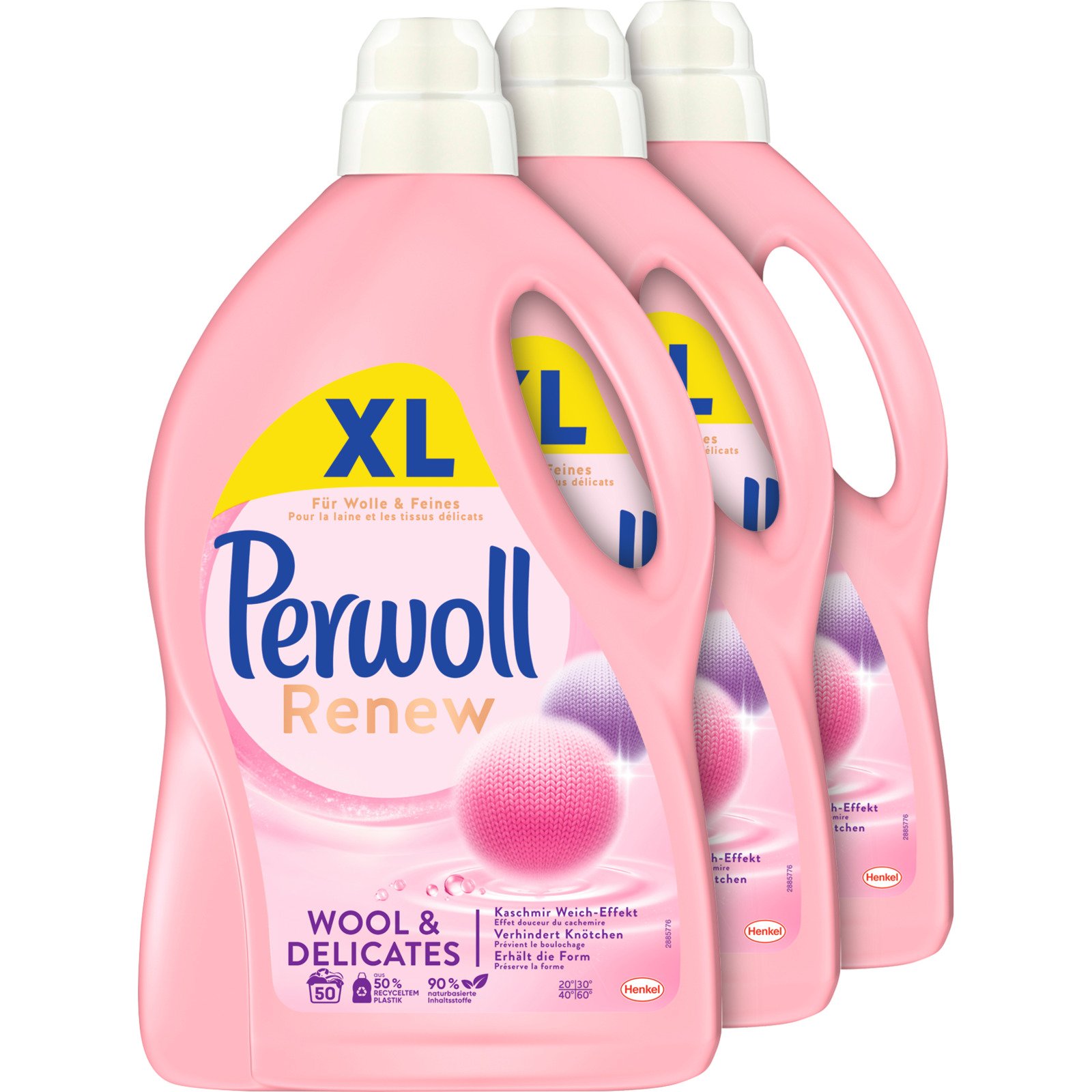 Perwoll Flüssigwaschmittel Wool & Delicates 3 x 50 Waschgänge